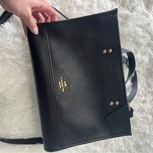Coach Black Leather Bag
